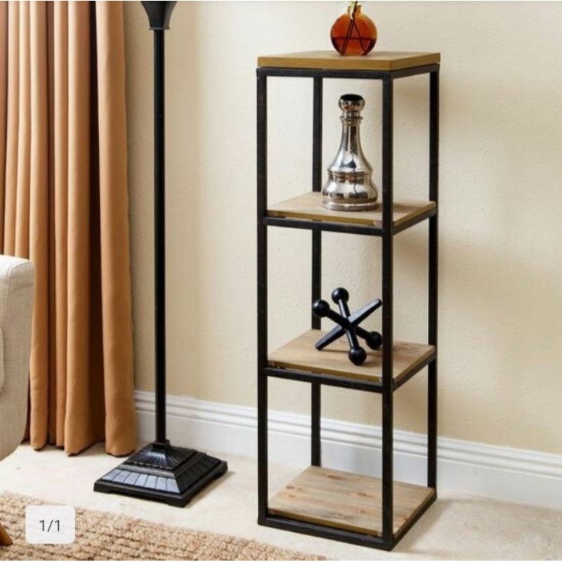 Rak Bunga Besi 4 Susun - Standing Rak Besi Minimalis - Dekorasi Rumah