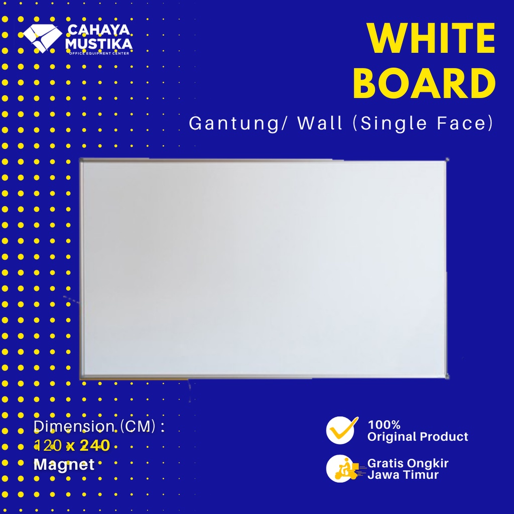 

Jual Papan Tulis Di Malang Whiteboard Gantung Magnet Uk 120x240 cm