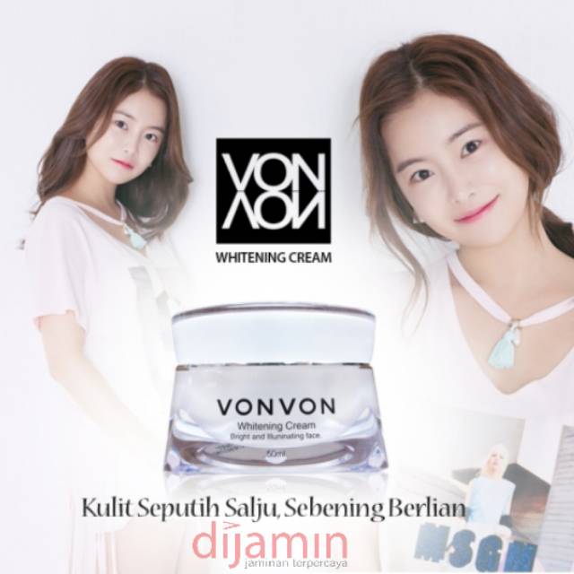 Vonvon Pemutih Wajah Whitening Cream & Dark Spot Remover Lejel Korea