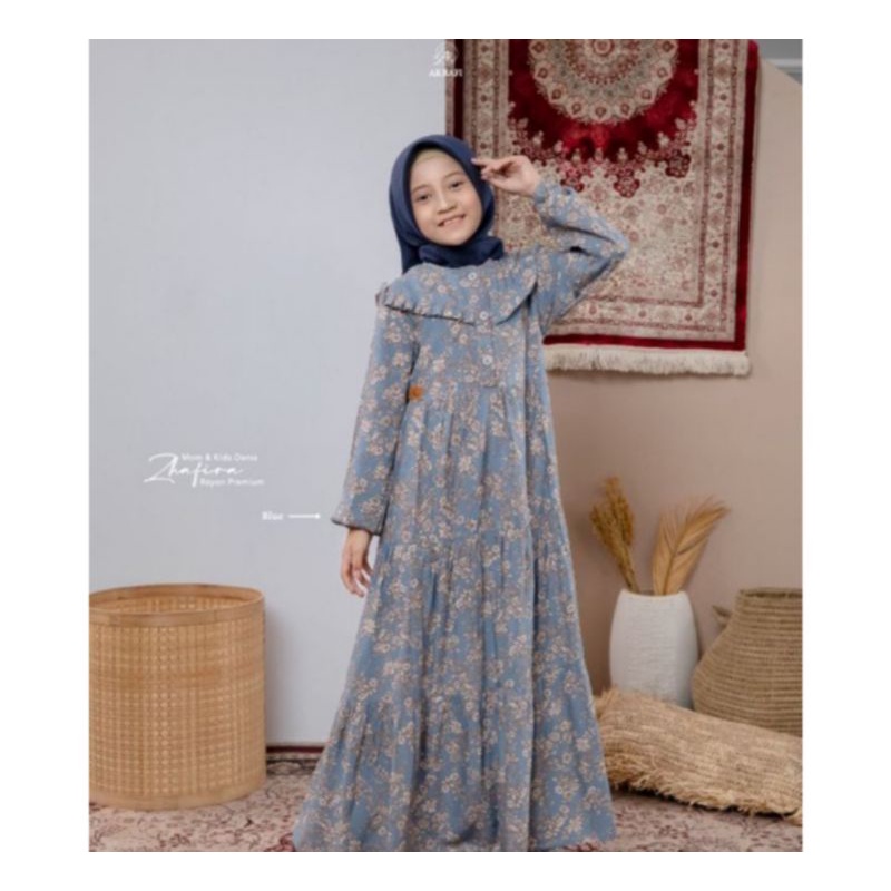 ZHAFIRA DRESS KIDS ARRAFI✓GAMIS ANAK✓GAMIS RAYON✓