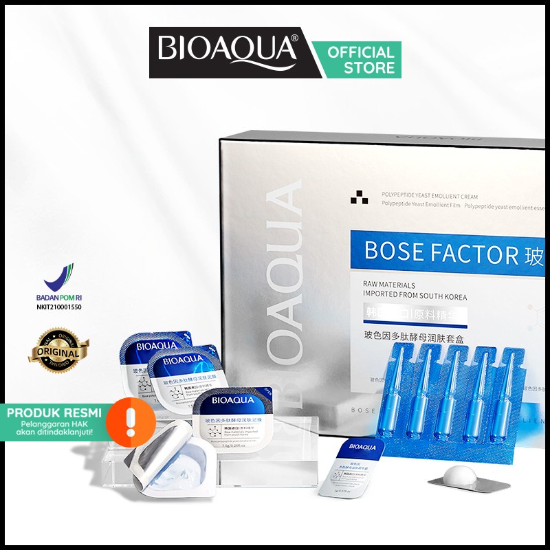 RADYSA -  BIOAQUA Bose Polypeptide Yeast Emollient Case BPOM // BOSE SET 1 PAKET