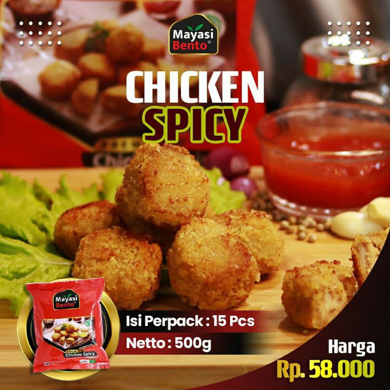 

spicy chicken mayasi bento frozen food ayam pedas halal