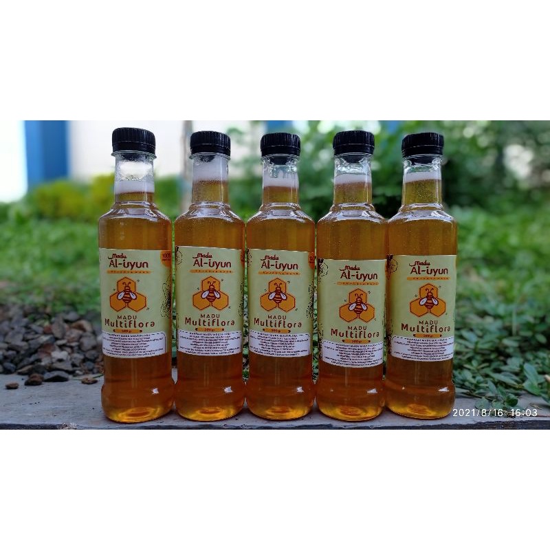 

MADU MURNI - MADU MULTIFLORA - 500 GRAM 350 ML MADU AL UYUN-MADU HUTAN-RAW PURE HONEY TOKOGROSIRUYUN