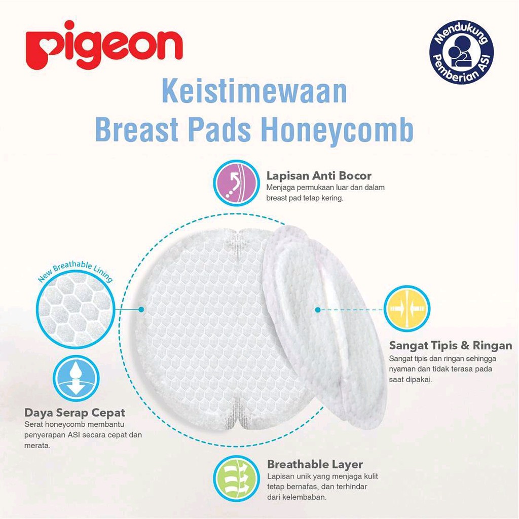 Pigeon Disposable Breast Pads Comfy Feel - Breastpads Sekali Pakai