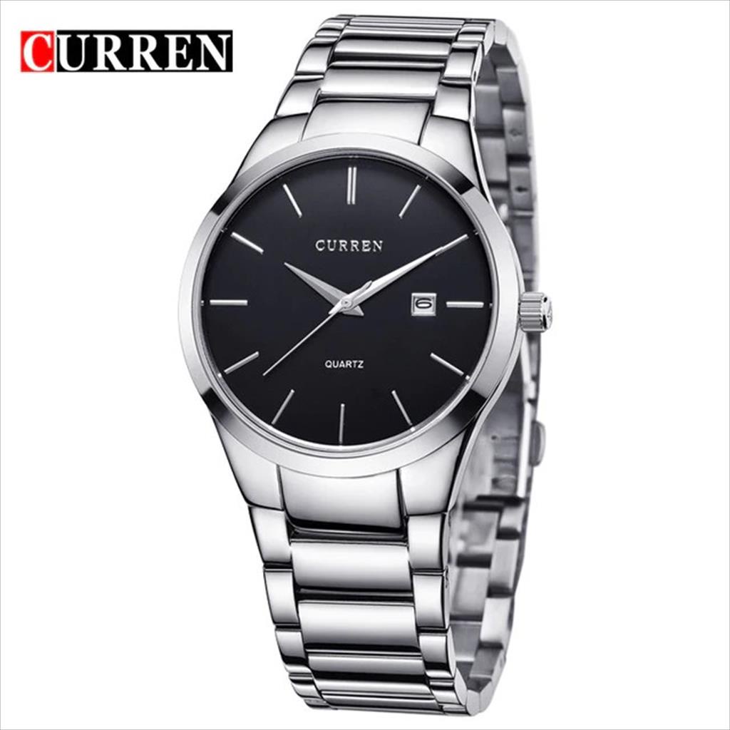 Jam Tangan Pria / Curren / 8106 Date / Jam Tangan Stainless Steel Curren Original