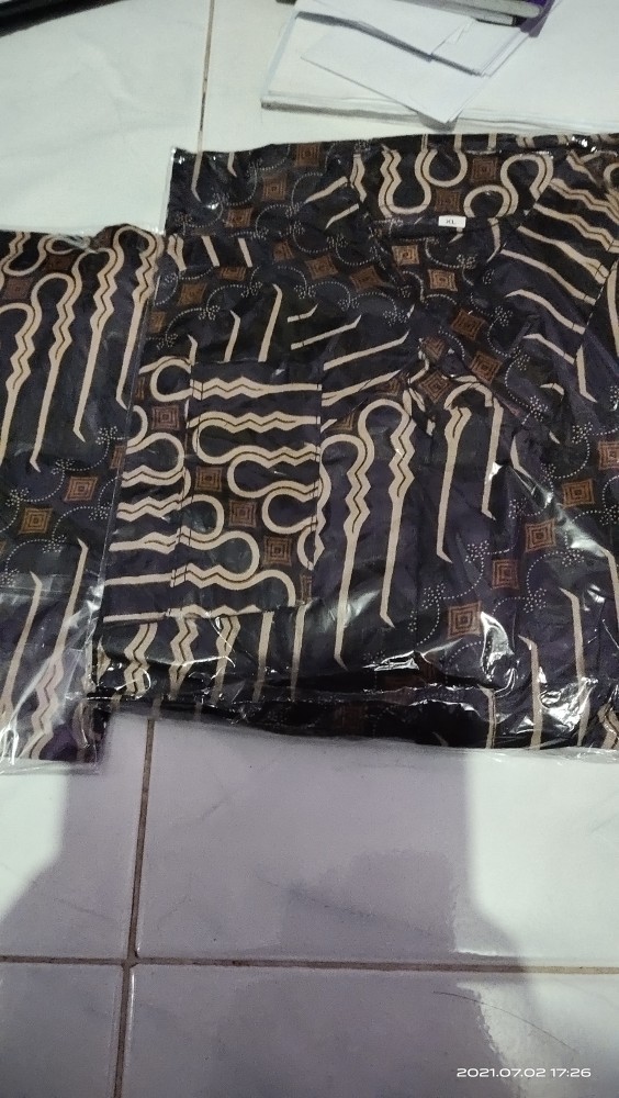 Asifa Batik Hrb026 Kenongo Kemeja Tosca Pendek Pekalongan Padi M L Xl Sogan Tulis Halus Kemeja Batik