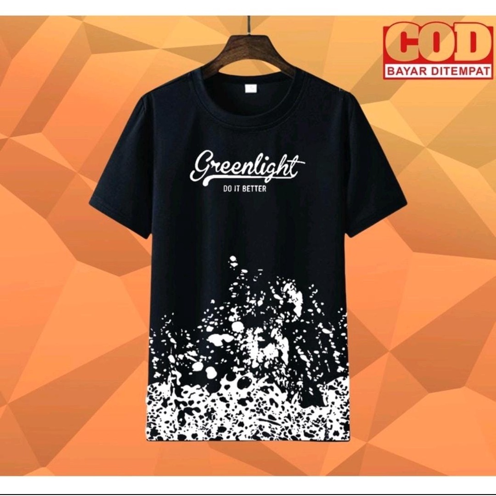 KAOS PRIA DEWASA EDISI TAHUN BARU/KAOS PRIA DEWASA MOTIF HURUF/KAOS HARGA MURAH-Hitam