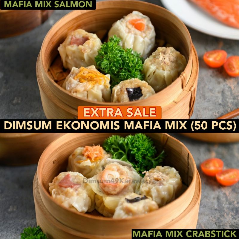 EXTRA SALE DIMSUM 49 MAFIA EKONOMIS (50 PCS)/HARGA PABRIK FROZEN FOOD HALAL KARAWACI