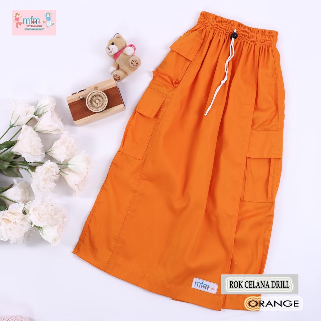 Mfm Rok Celana Anak Orange / Rok Anak / Rok Panjang Anak