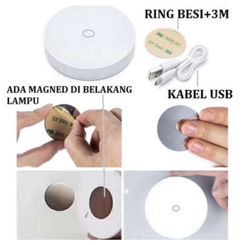 Lampu LED Sensor Gerak - Lampu LED  - Lampu Emergency Rechageable