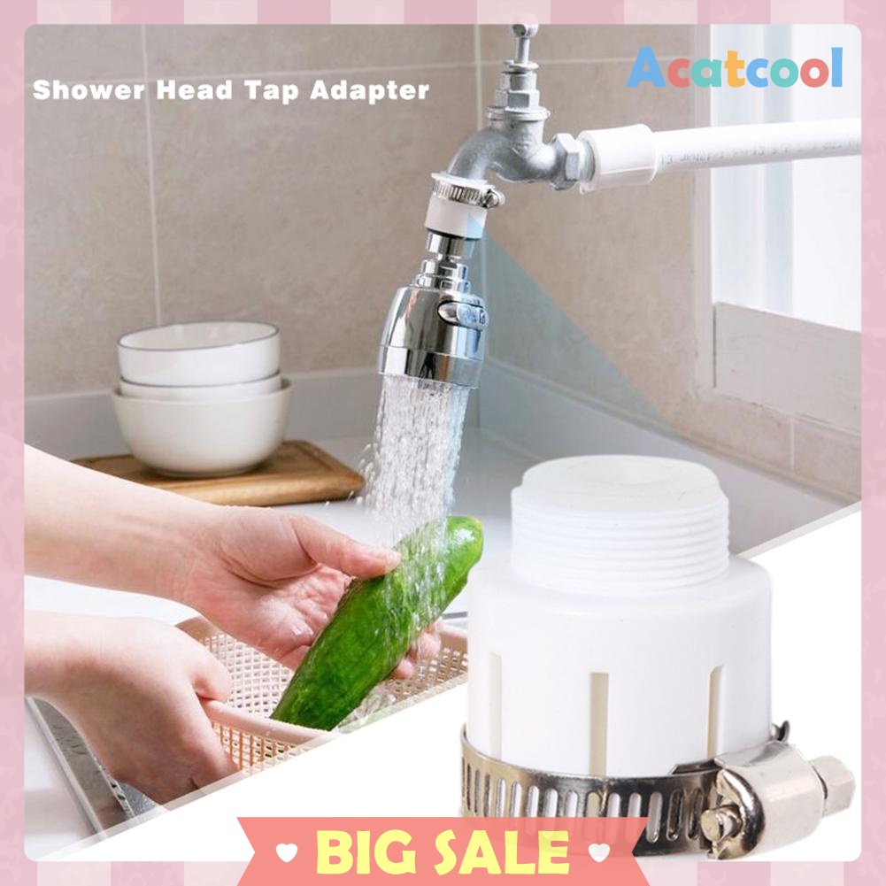 Kitchen Shower Faucet Aerators Rotatable Bubbler Shower Head Tap Adapter