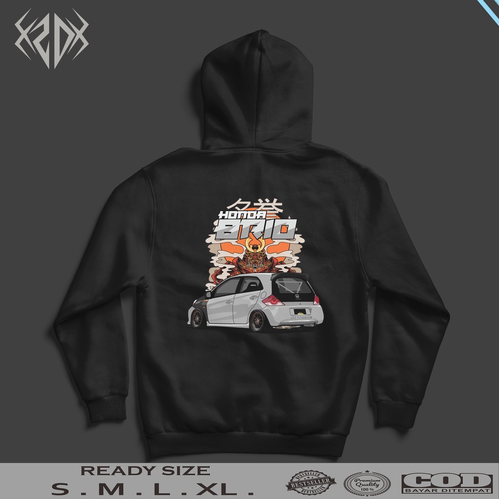 HOODIE HONDA BRIO JAPANESE STYLE SERIES 01 / HOODIE PRIA / JAKET PRIA / HOODIE KEREN