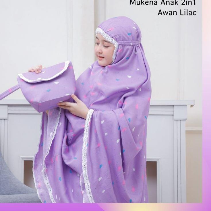 Keluaran Terbaru.. vien.id - Mukena Anak Tanggung umur 8 9 10 11 12 tahun Katun Rayon / Mukena anak 