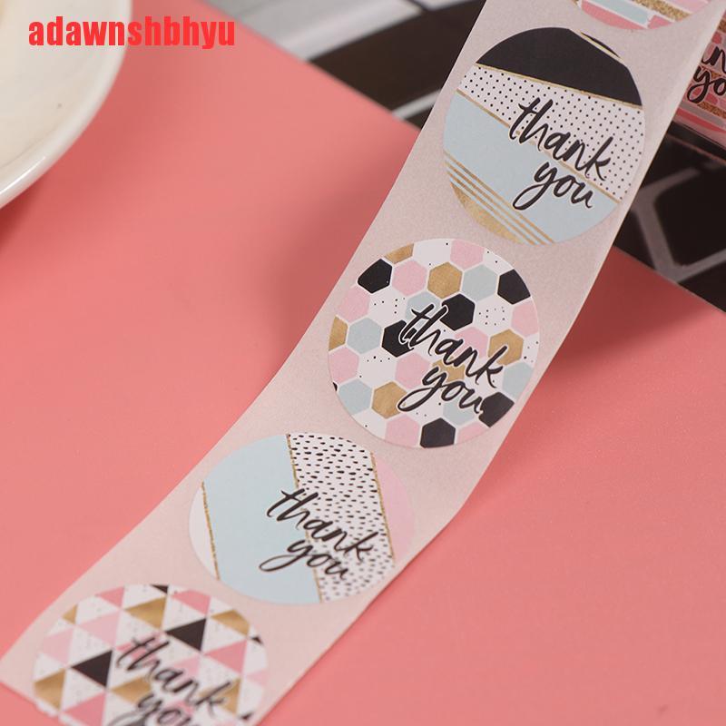 500pcs Stiker Label Segel Tulisan Thank You Untuk Scrapbook