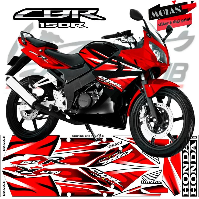 Decal Sticker Striping Variasi Motif Ori Honda CBR 150 R OLD 2003-2004-2005-2006-2007-2008-2009 /CBR