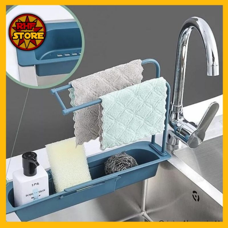 RAK WASTAFEL SERBAGUNA-ALAT DAPUR- RAK SPON,SABUN CUCI PIRING DAN GANTUNGAN KAIN LAP