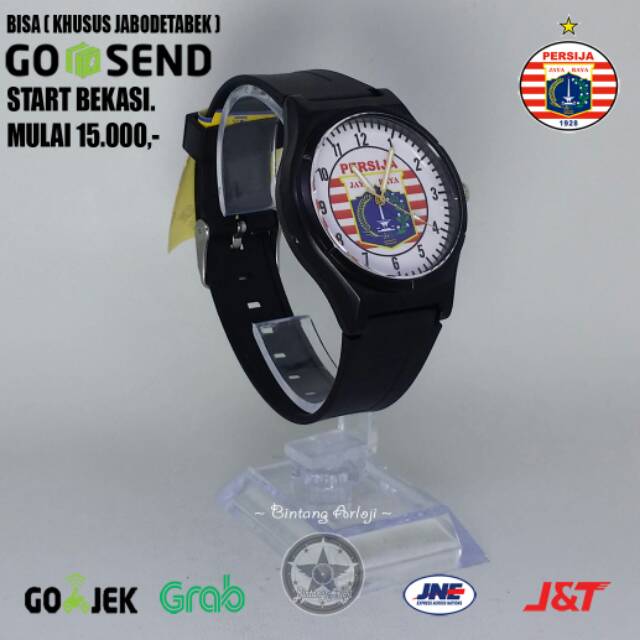 JAM TANGAN PERSIJA ANTI AIR (+BOX JAM BB &amp; +BATREI CADANGAN)