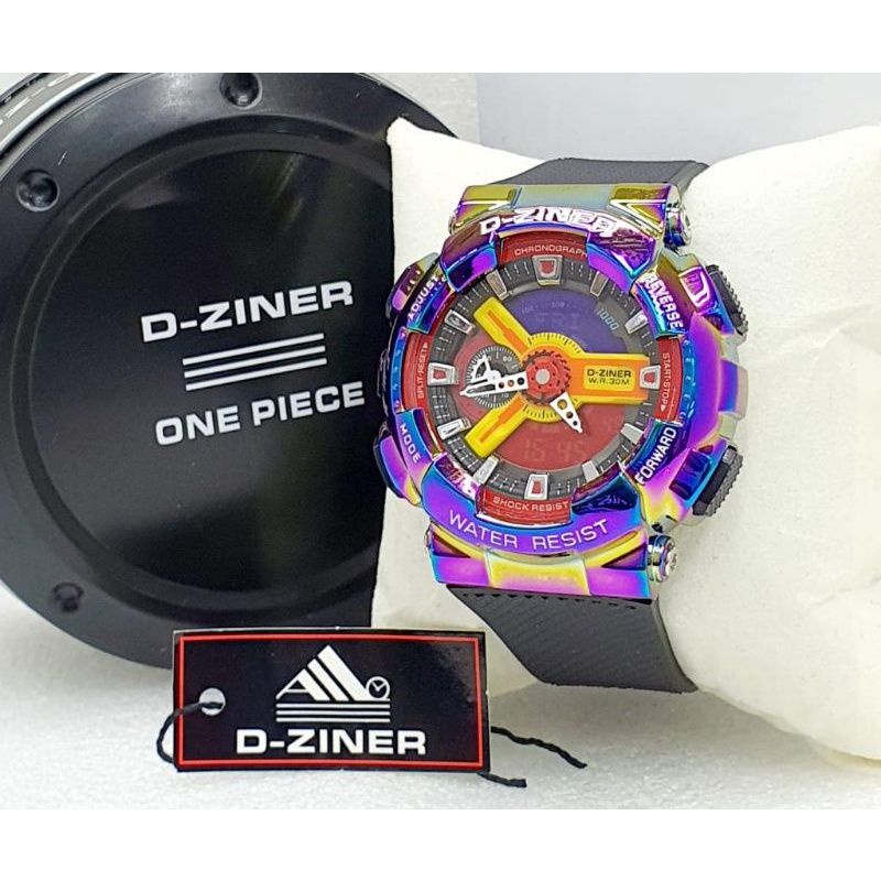 JAM TANGAN D-ZINER 8295 CHRONO AKTIF DUAL TIME