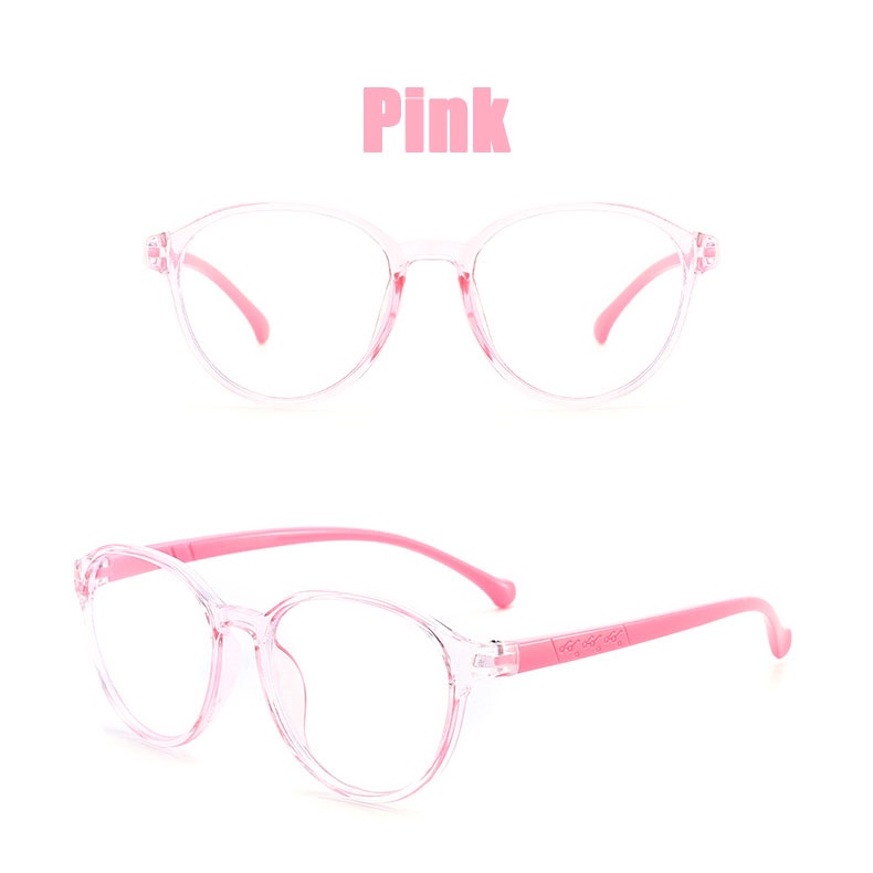 COD Kacamata Anak Anti Radiasi Kacamata anak Pelindung Anti Cahaya Biru Yang Fleksibel S-Anak-Pink