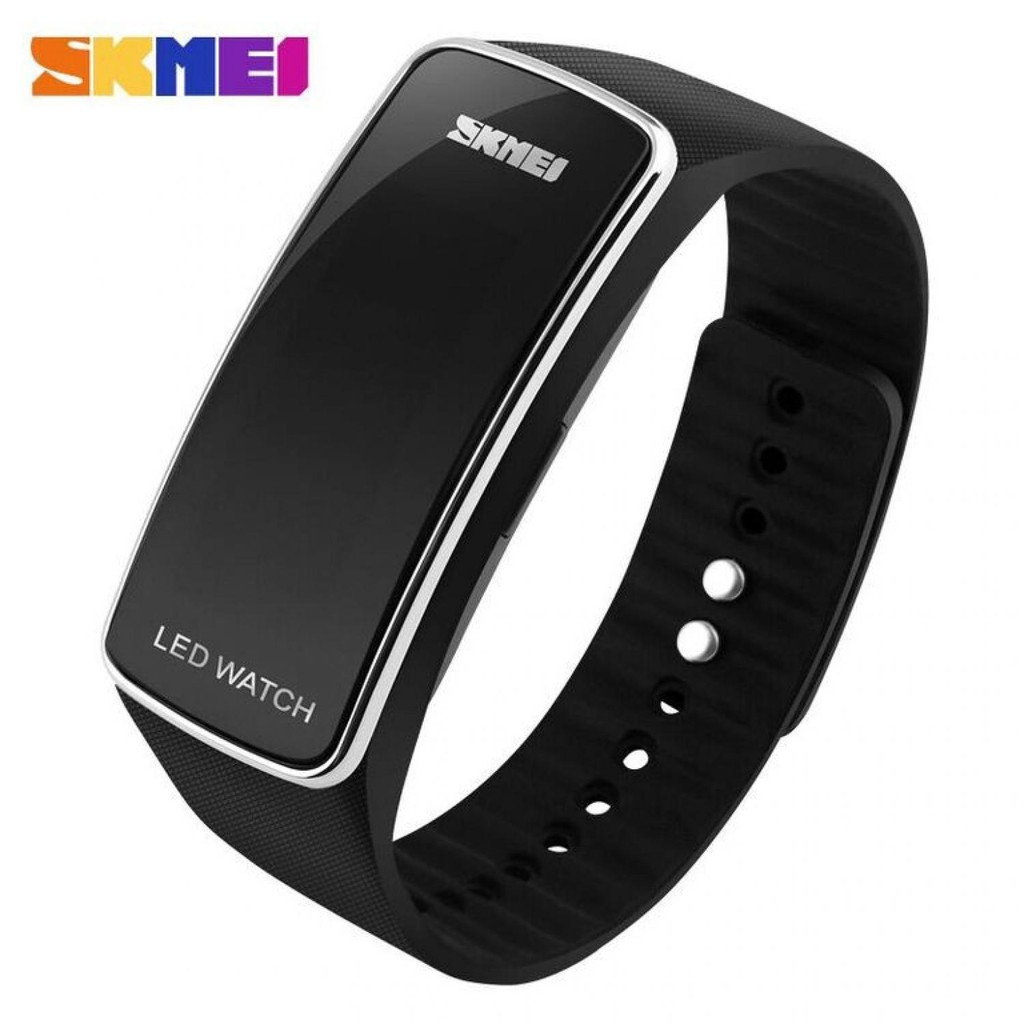 SKMEI Jam Tangan LED - 1119 [Hitam Silver]