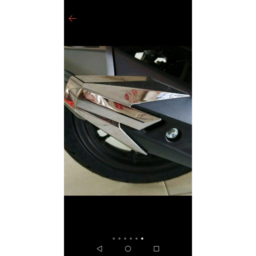 Garnish Cover Muffler (Garnish Knalpot) Original Honda Vario 125 LED &amp; Vario 150 Keylees