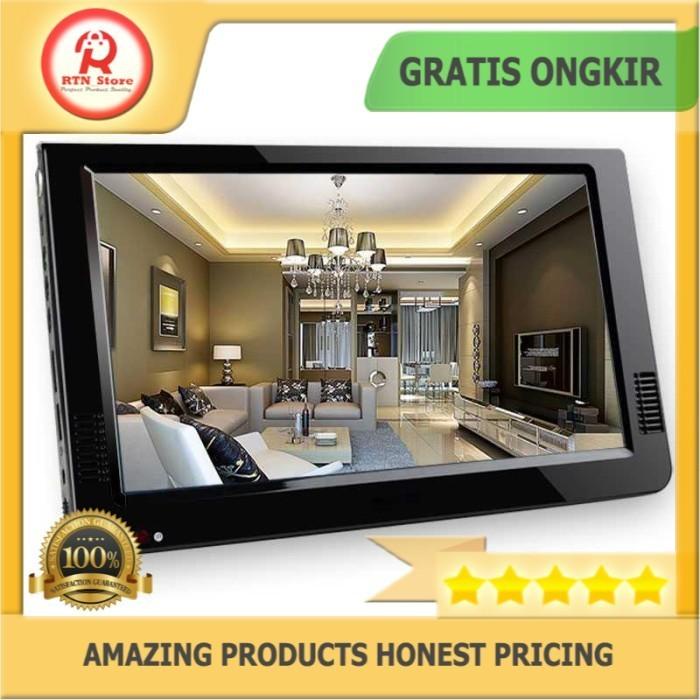 Portable Tv D10 Monitor 10 Inch Dvb-T2 + Analog Hdmi Mini-Vga Rca Aux