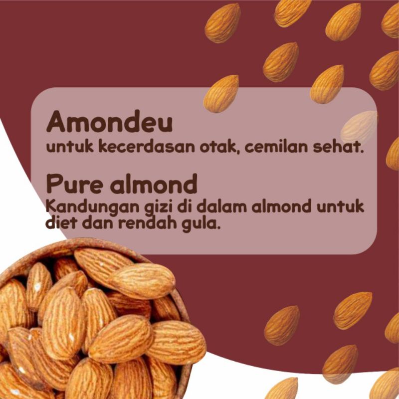 AMONDEU SNACK IBU HAMIL&amp;MENYUSUI ALMOND ROASTED WITH HONEY 30GR