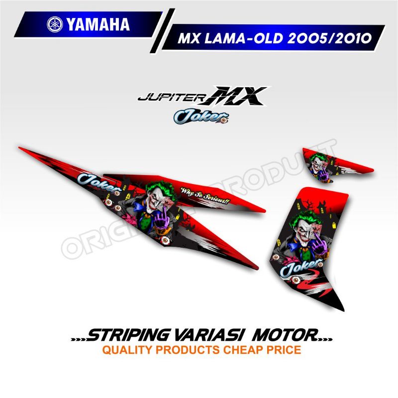 Striping variasi motor JUPITER MX OLD/LAMA 2005 - 2010 lis model JOKER