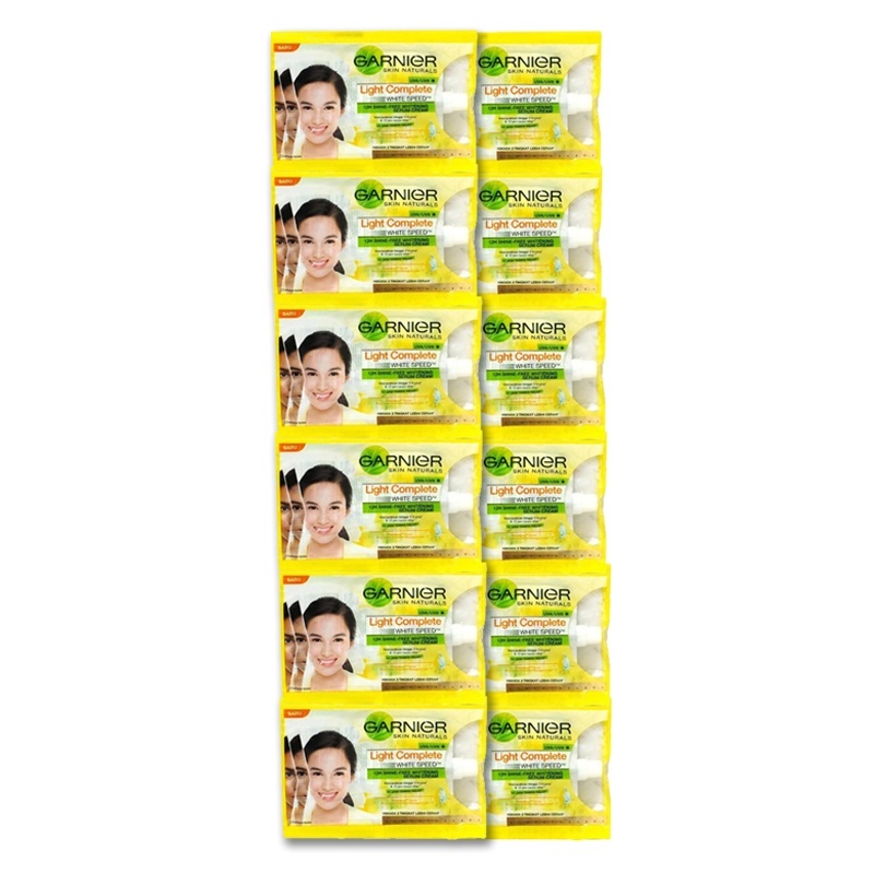 [RENCENG ISI 12 SACHET SERUM CREAM] Garnier Bright Complete Whitening Serum Cream