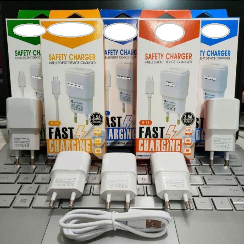 Adaptor Charger 3.1a kabel tipe micro usb High Quality FAST CHARGING Model P-32 cas universal 1 port murah berkualitas NO BRAND