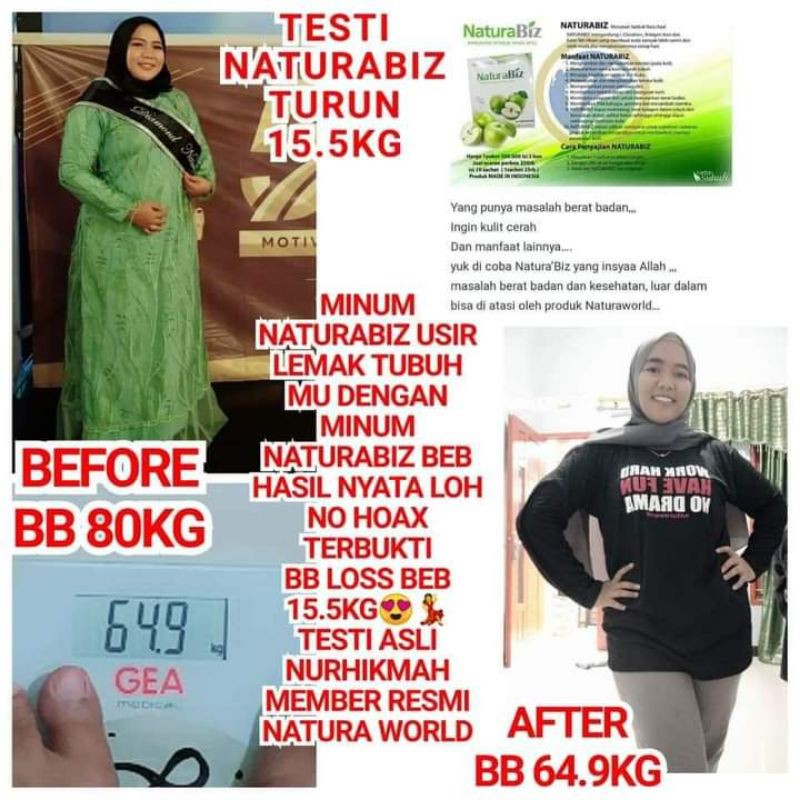

naturabiz minuman kesehatan keluarga untuk progmil juga bisa penurun bb
