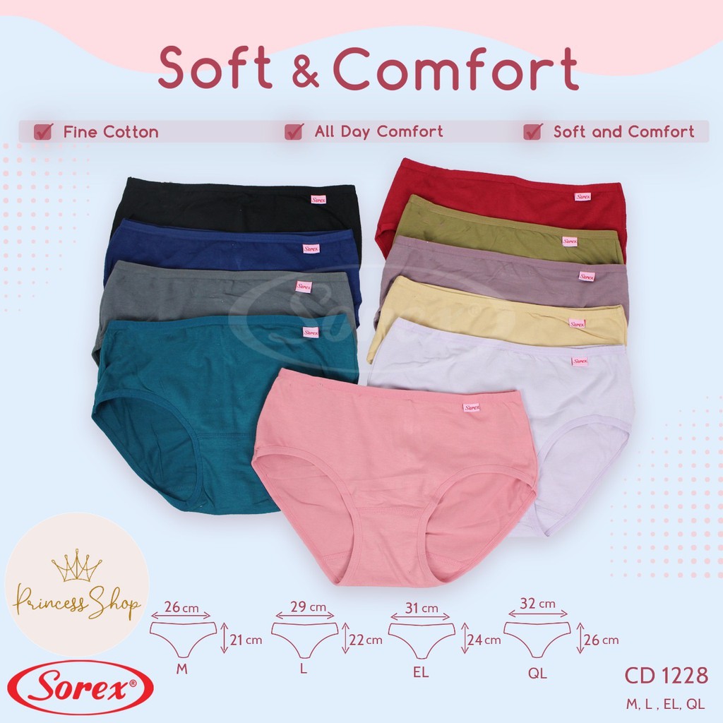 Sorex Celana  dalam  wanita CD Sorex 1228 model  Maxi 