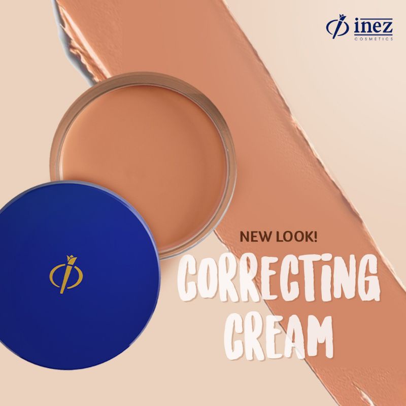 Foundation inez padat✓correcting cream✓new packaging