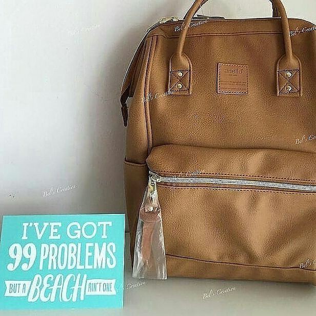 Ransel Anello Leather Coklat