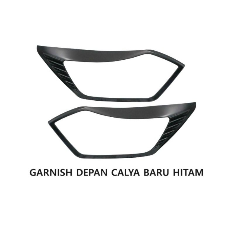 Garnish lampu hitam doff lampu depan Calya Sigra new 2019 - 2022.