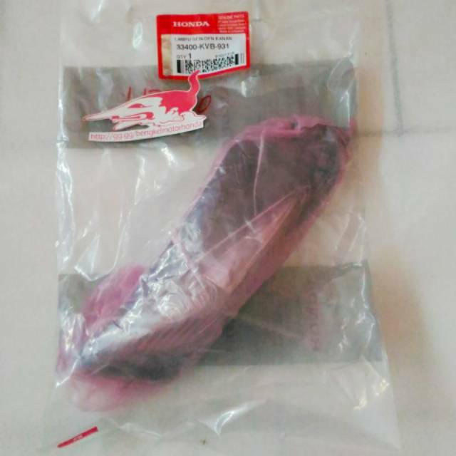 Winker R Rumah Mika Kaca Lampu Sein Riting Reteng Kanan Vario 110 CW Karbu Set Ori AHM 33400KVB931