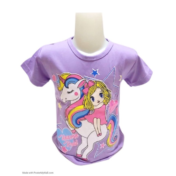 PAKAIAN KAOS Anak Perempuan Pony Gilrs cute 1-10 Tahun