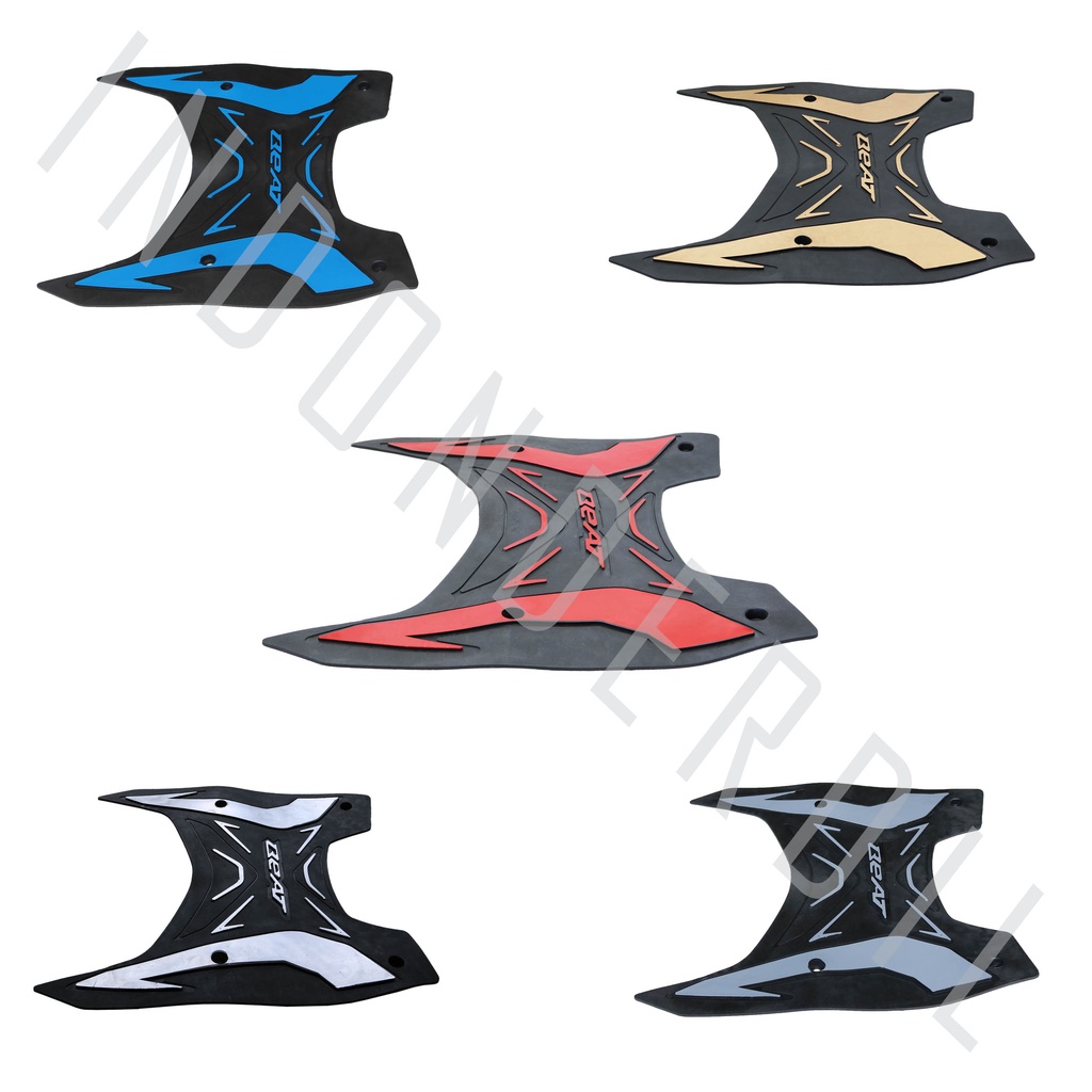 Karpet-Injekan-Pijakan-Alas Kaki-Bordes Karet Beat FI-LED Sporty-Street K1A eSP New 2020 Merah-Biru-Emas-Silver-Abu