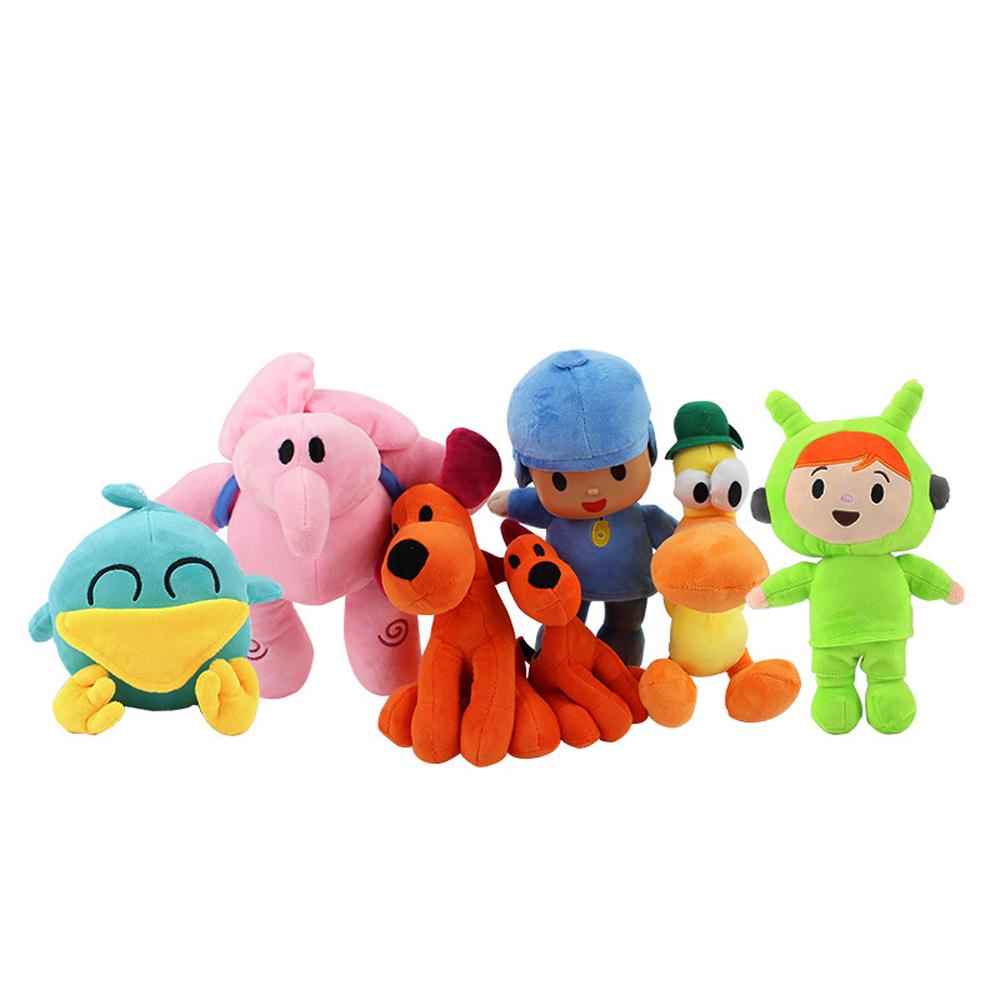 Nickolas1 Pocoyo Plush Stuffed 16-30cm Anak Elly Pato Loula Nina Gajah Bebek Mainan Hewan Mainan Mewah