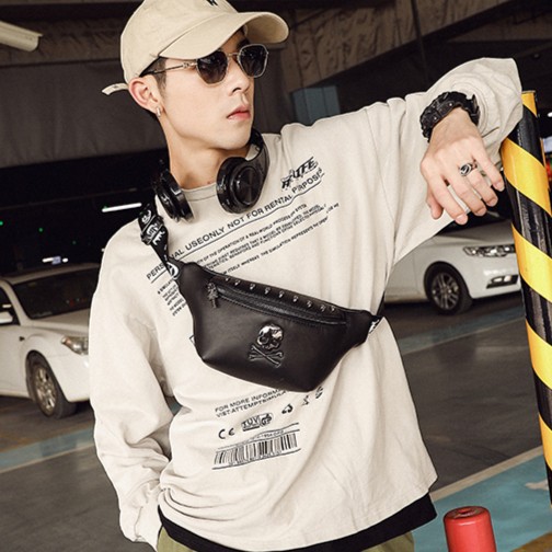 Tas Selempang Kulit Pria Sling Bag Waist Bag Kulit Pria Tas Pria PIRATE