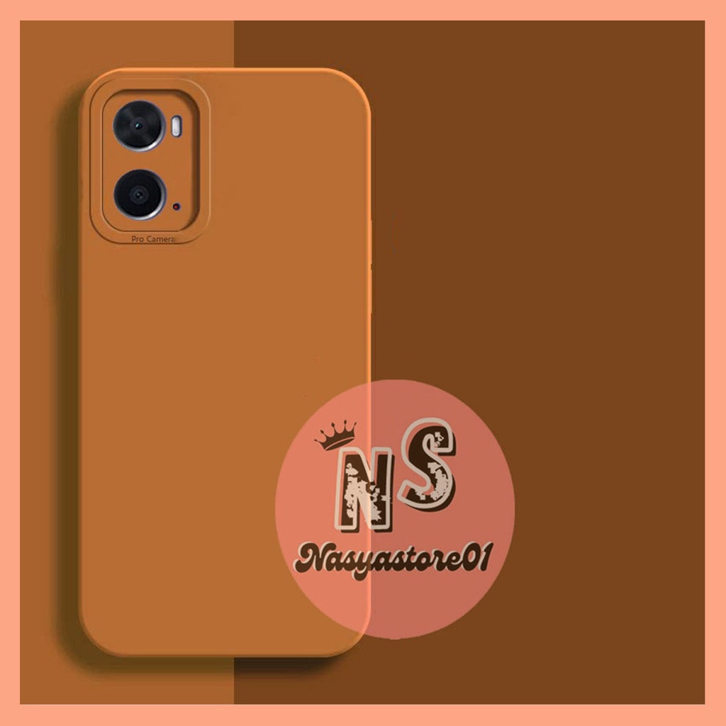 CASING HP OPPO A76 / OPPO A36 / OPPO A96 Macaron Color Camera Protector Liquid Silicone
