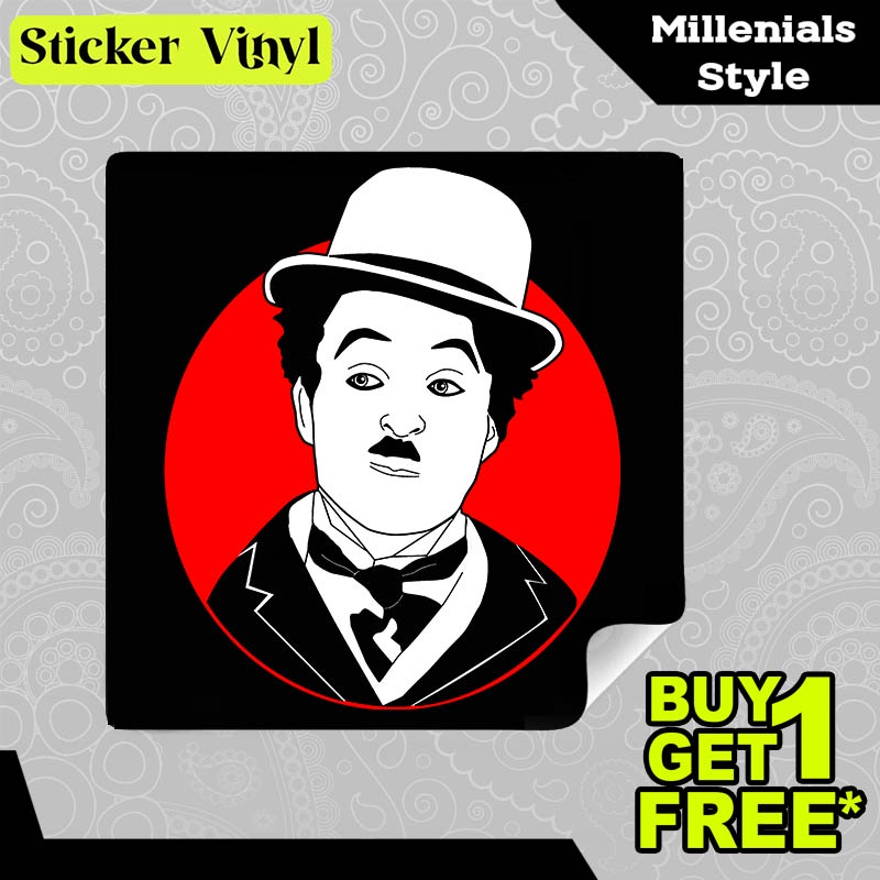 

Stiker Sticker Charlie Chaplin Gambar Unik Desain Keren dan Kekinian Aesthetic Bahan Vinyl Satuan Anti Air