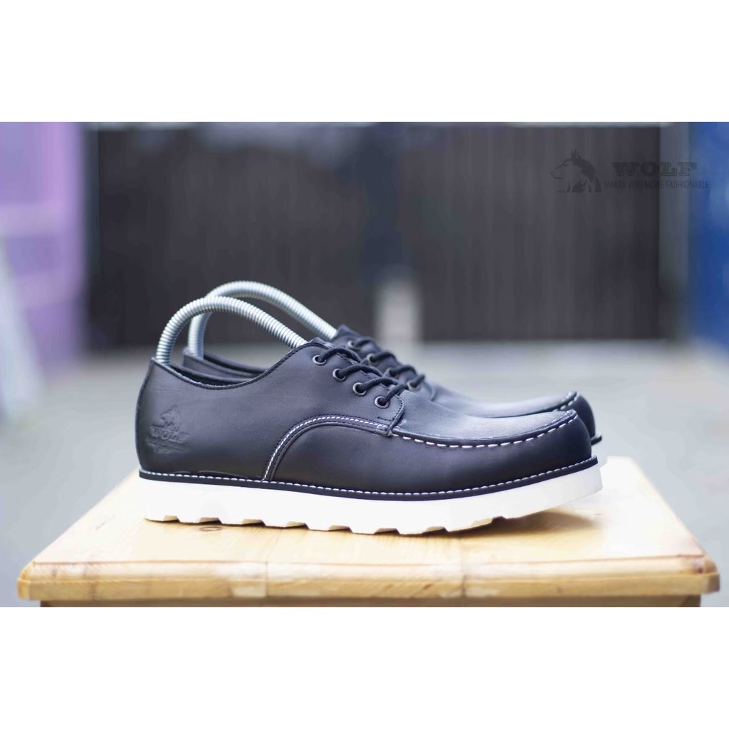 BURAY X SEPATU BOOTS PRIA OXFORD DEWASA WOLF KULIT PREMIUM CASUAL FORMAL BOOTS OXFORD PRIA KERJA PROYEK KANTOR GURU PNS PESTA RESMI NYAMAN || BOOT PRIA OXFORD BERKUALITAS 2022