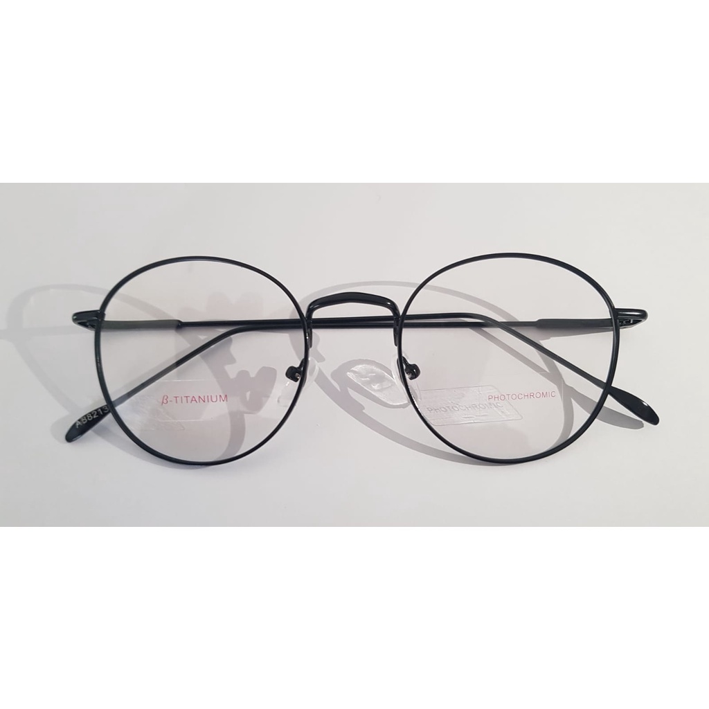 KACAMATA PREMIUM TITANIUM PHOTOCROMIC AB8213 GRATISS cleanser + kotak kacamata + Lap pembersih..