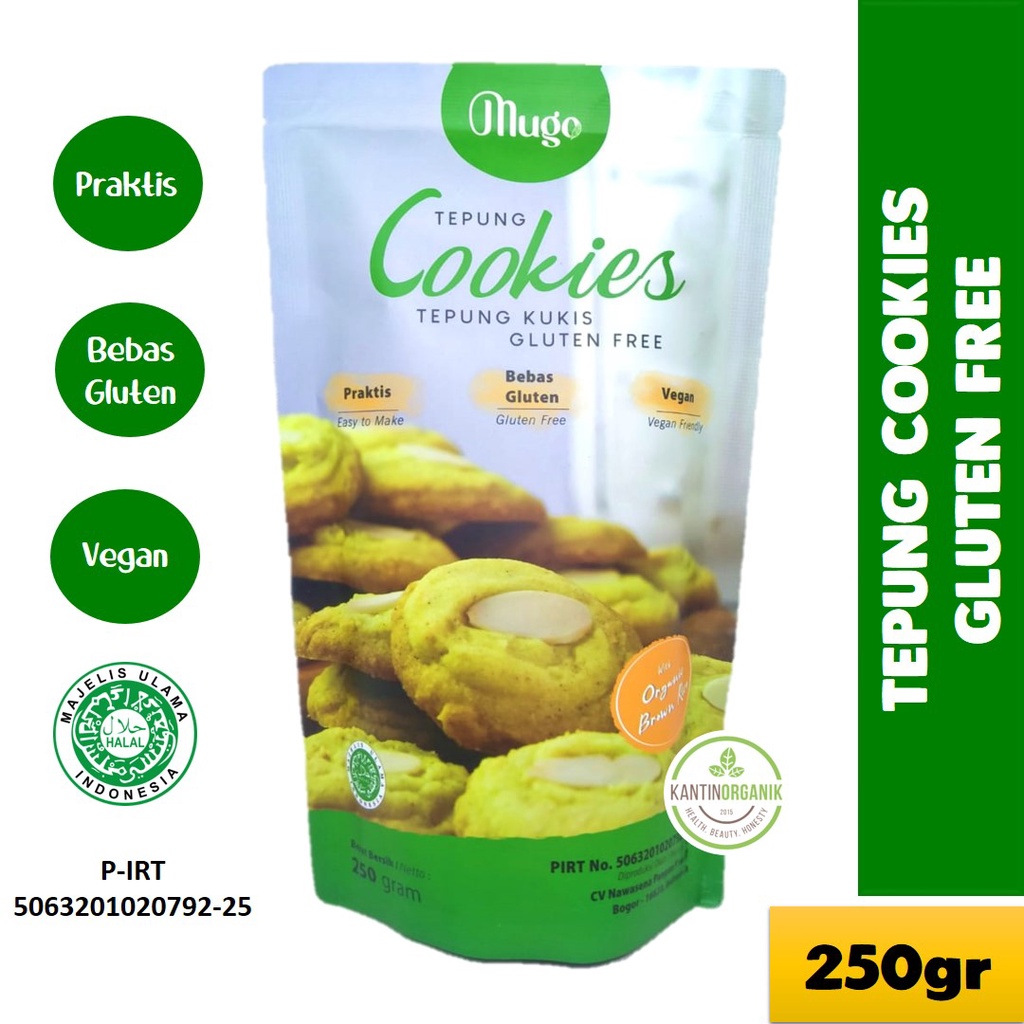 

Mugo - Tepung Cookies Gluten Free - Tepung Kukis Gluten Free 250gr