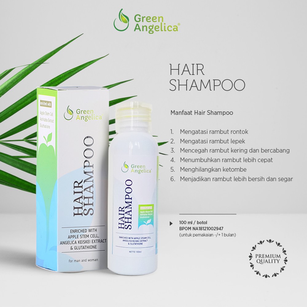 Shampoo Herbal Penebal dan  Penyubur Rambut  Rontok Anti 