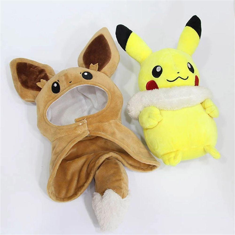 Lanfy Pokemon Mainan Mewah Koleksi Hadiah Natal 30 cm Pikachu Mainan Kartun Cosplay Anime Jepang Eevee