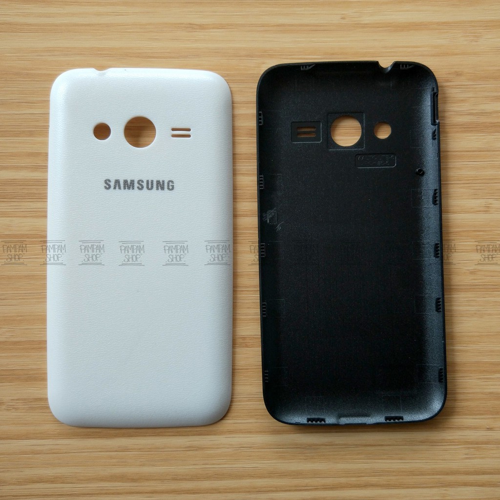 Tutup Belakang Baterai Casing Backdoor Back Door Cover Samsung Galaxy V G313 Original Hitam Putih