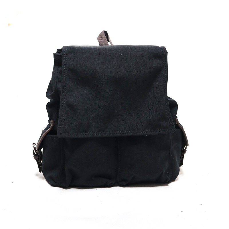 [COD] Tas Kanvas Fashion Wanita Ransel Kecil Gendong Bahan Batam Kanvas Warna Polos ESCORTBAG