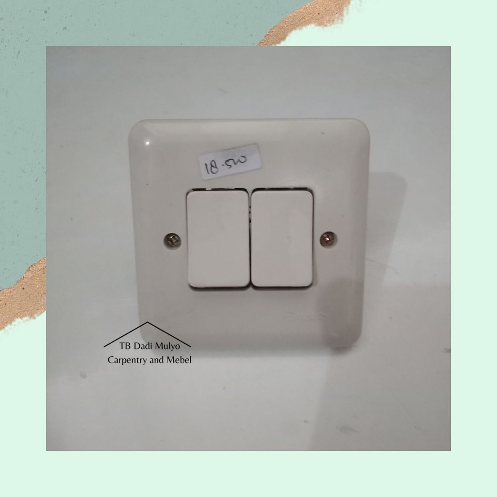 Saklar Listrik Double / Saklar Listrik Broco / Saklar Listrik Dobel